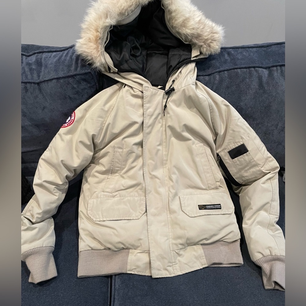 Vintage Canada Goose Expedition Puffer Jacket, Cream, XS/G